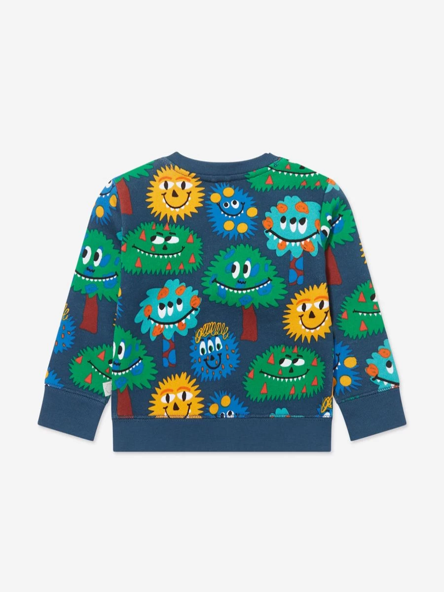Stella McCartney Kids Baby Boys Blue Monster Print Sweatshirt