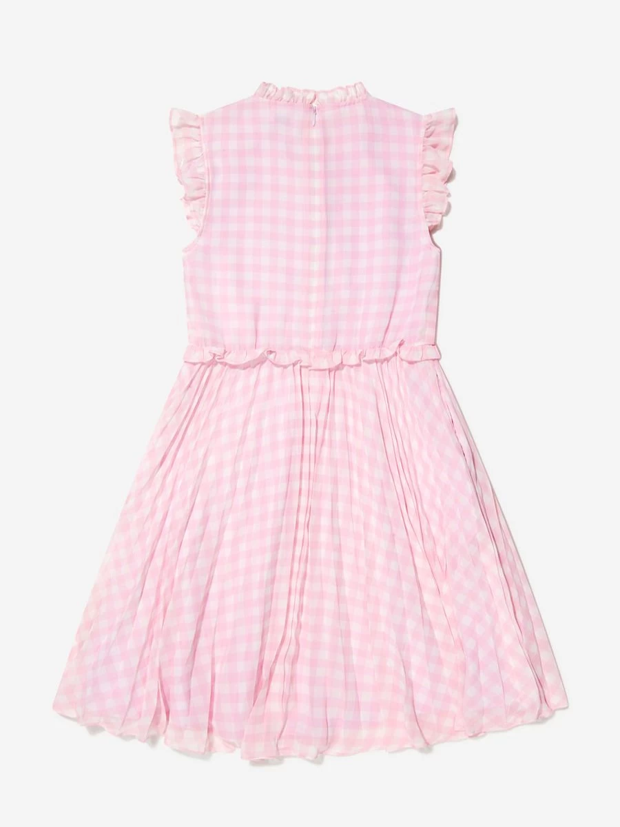 Self Portrait Girls Gingham Print Smocked Dress - Floral Summer Dress for Girls by Childsplay Clothing