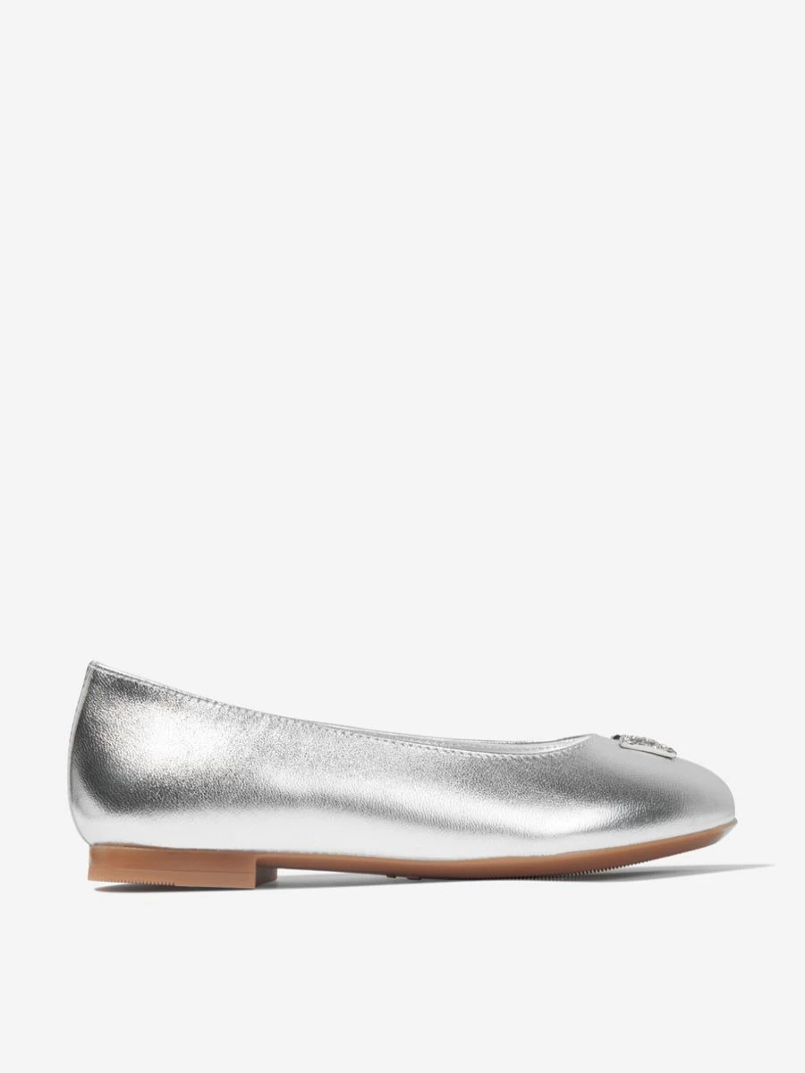 Dolce & Gabbana Kids Teen Girls Sparkling Diamonte Ballet Flats