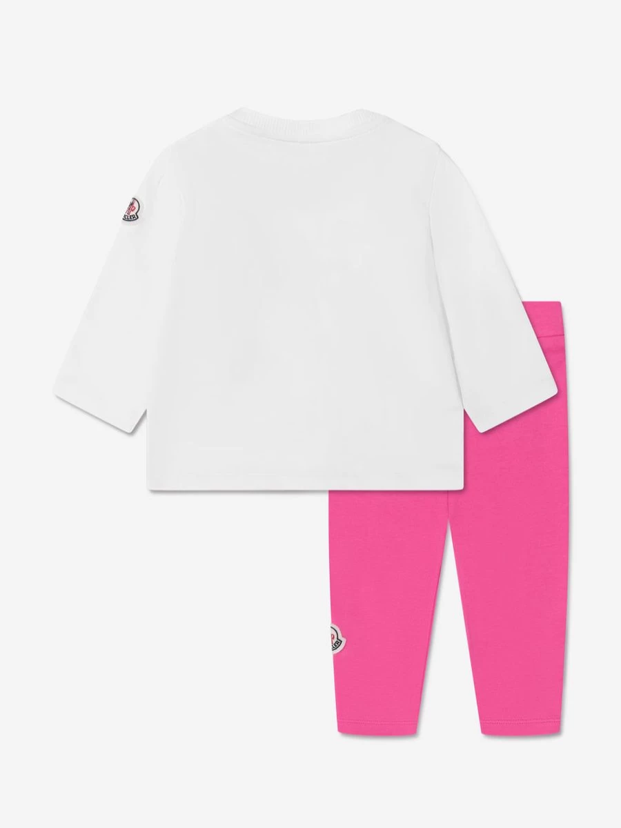 Moncler Enfant Baby Girls Pink Sweater and Leggings Outfit Set