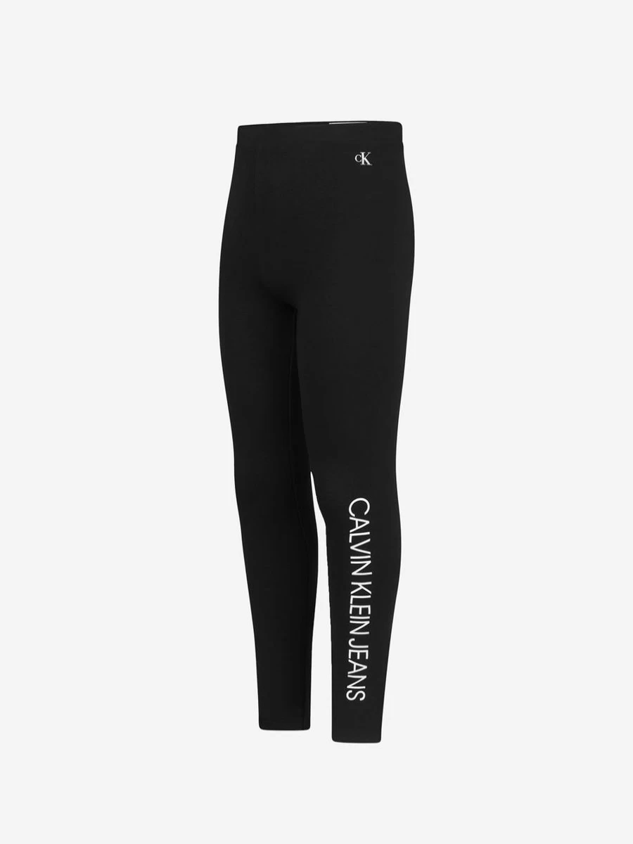 Calvin Klein Jeans Girls' Logo Leggings for Kids | Stylish & Comfortable Leggings for Girls