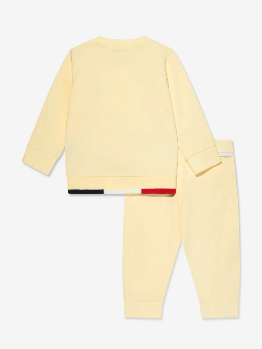 Moncler Enfant Boys' Yellow Logo Tracksuit - Stylish Kids Sportswear
