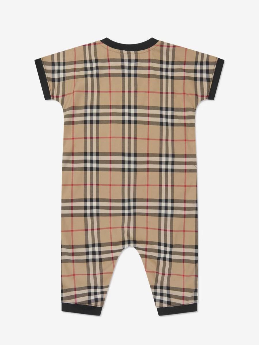 Burberry Kids Baby Boys' Black Lennox Romper Set
