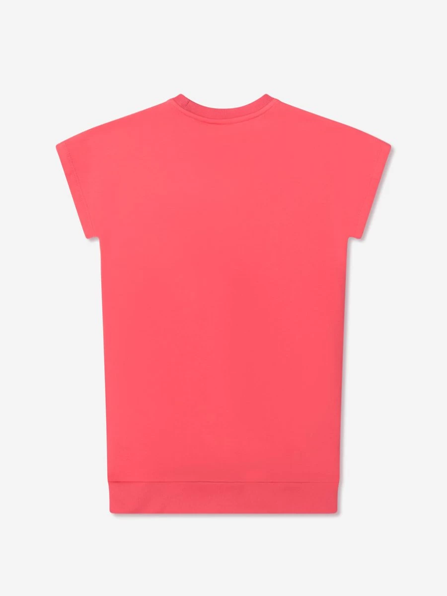 BOSS Girls Red Logo Sweater Dress - Casual Knit Dress for Kids