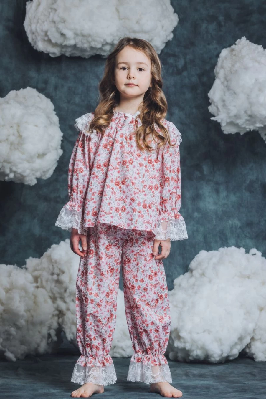 Amiki Girls Daniela Pink Pyjama Set - Comfortable Kids Pajamas for Girls
