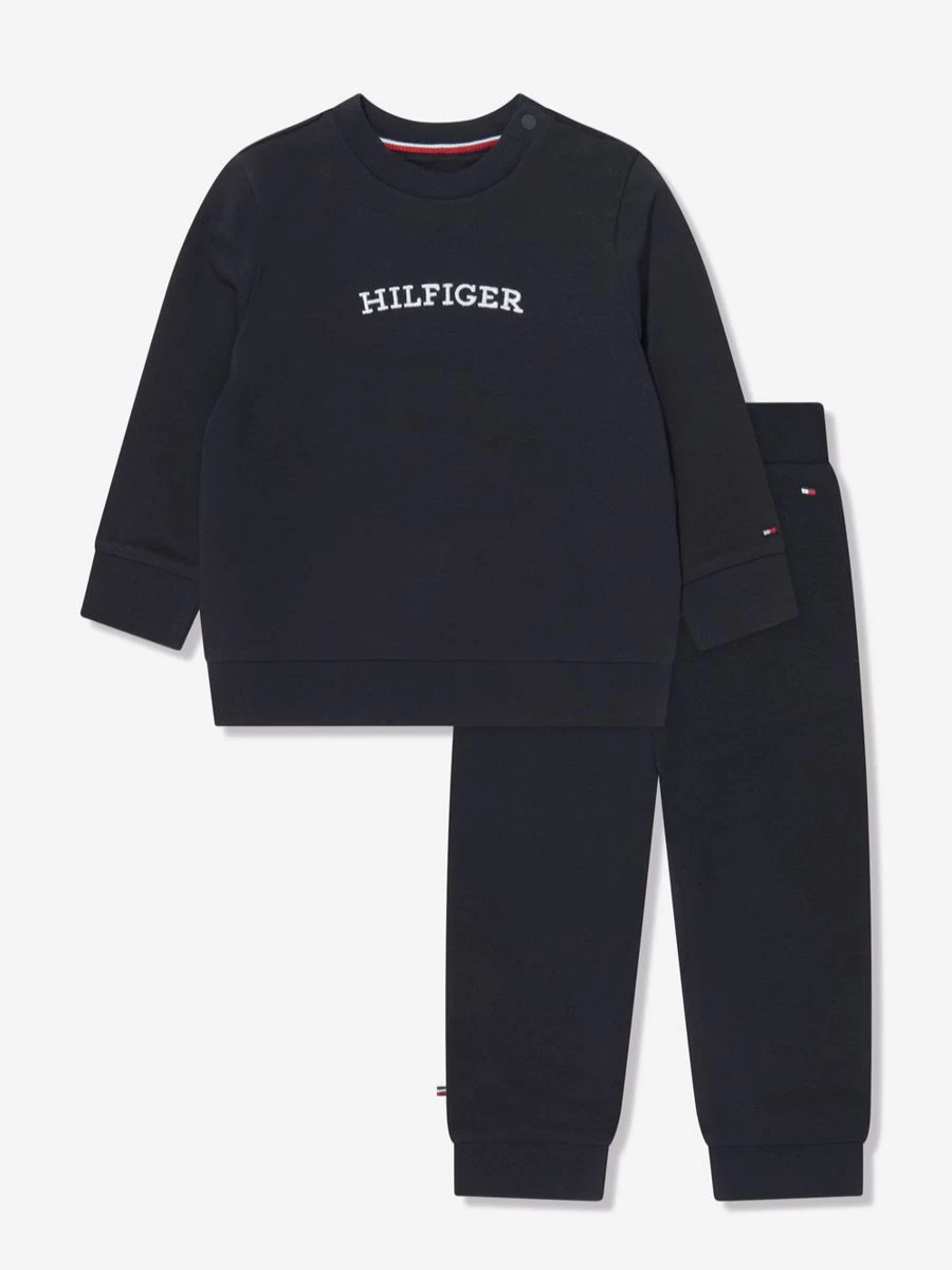 Tommy Hilfiger Boys Navy Blue Monogram Tracksuit for Baby & Toddler