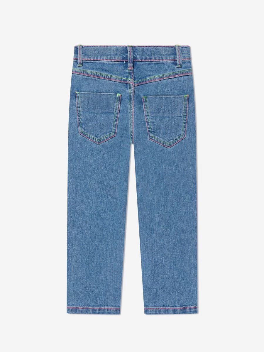 Billieblush Girls DC Comics Blue Denim Jeans for Kids
