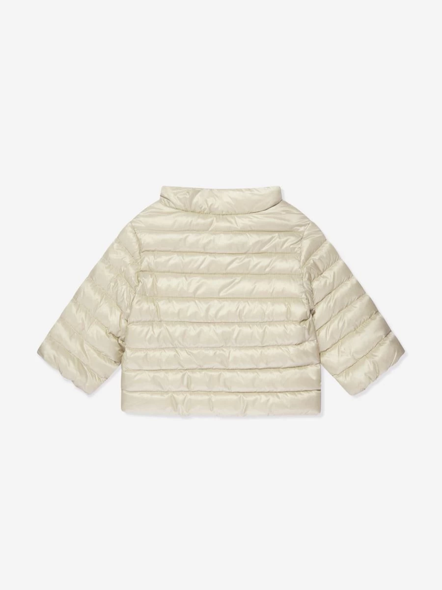 Moncler Enfant Baby Beige Down Padded Baigal Jacket for Infants
