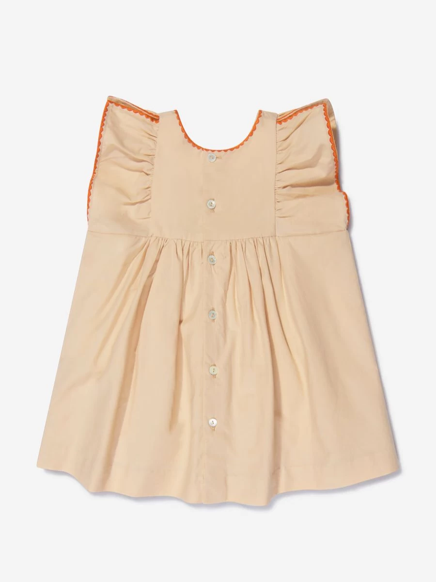 Bonpoint Girls Embroidered Cotton Dress for Baby - Elegant & Comfortable