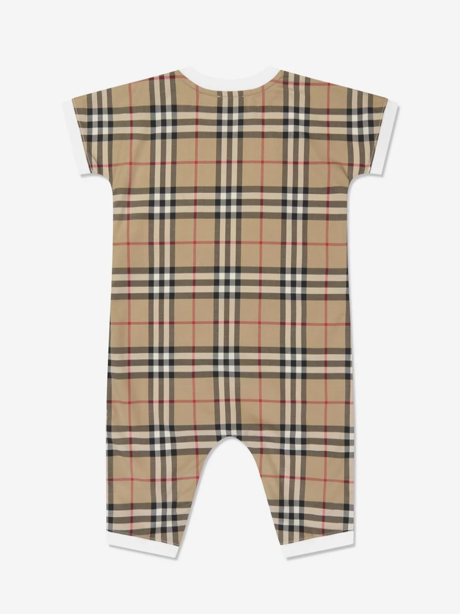 Burberry Kids Girls' White Lennox Romper Set - Baby Boutique Outfit