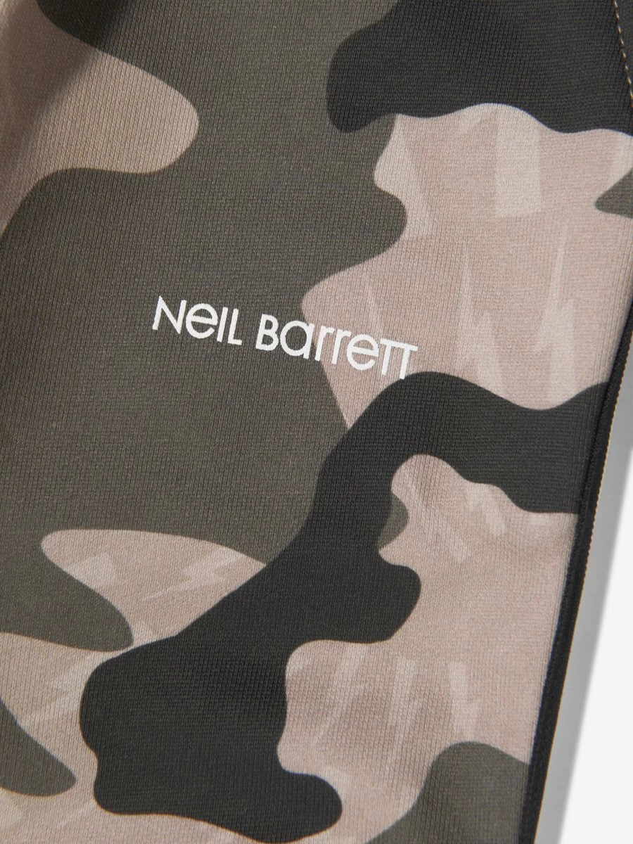 Neil Barrett Boys Camouflage Print Sweatpants | Kids Camo Joggers | Childsplay Clothing