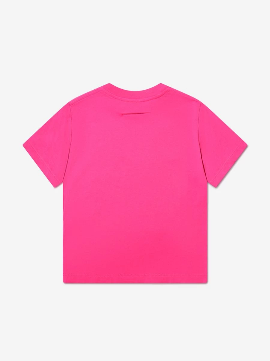MM6 Maison Margiela Boys Pink Logo T-Shirt for Kids