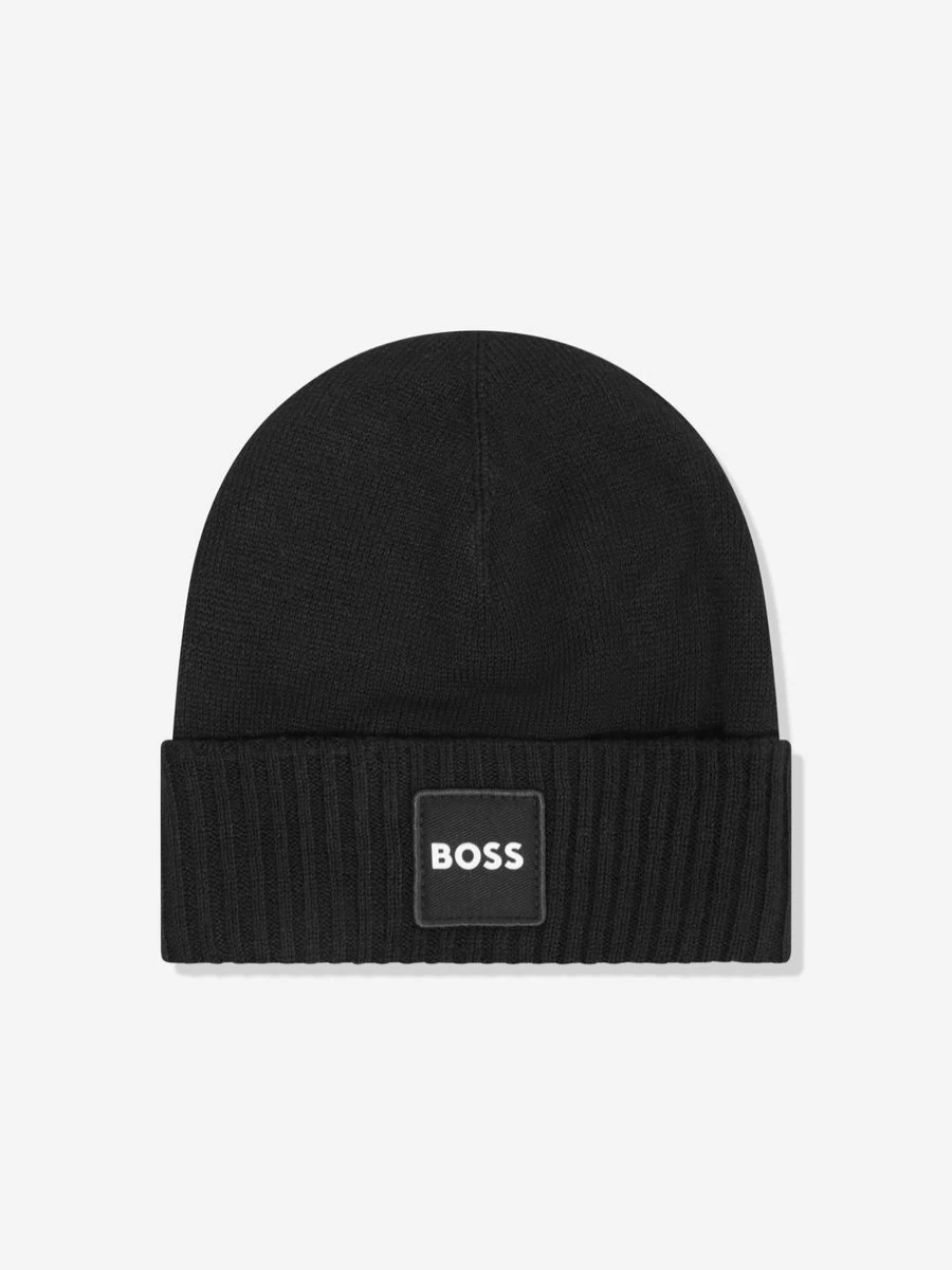 BOSS Teen Boys Black Pull-On Hat