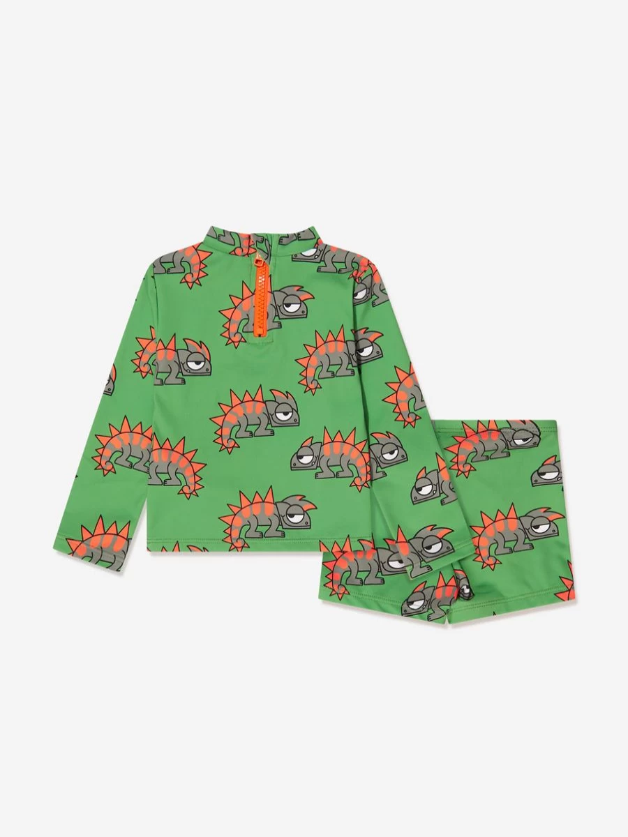 Stella McCartney Kids Boys Green Swim Set for Baby