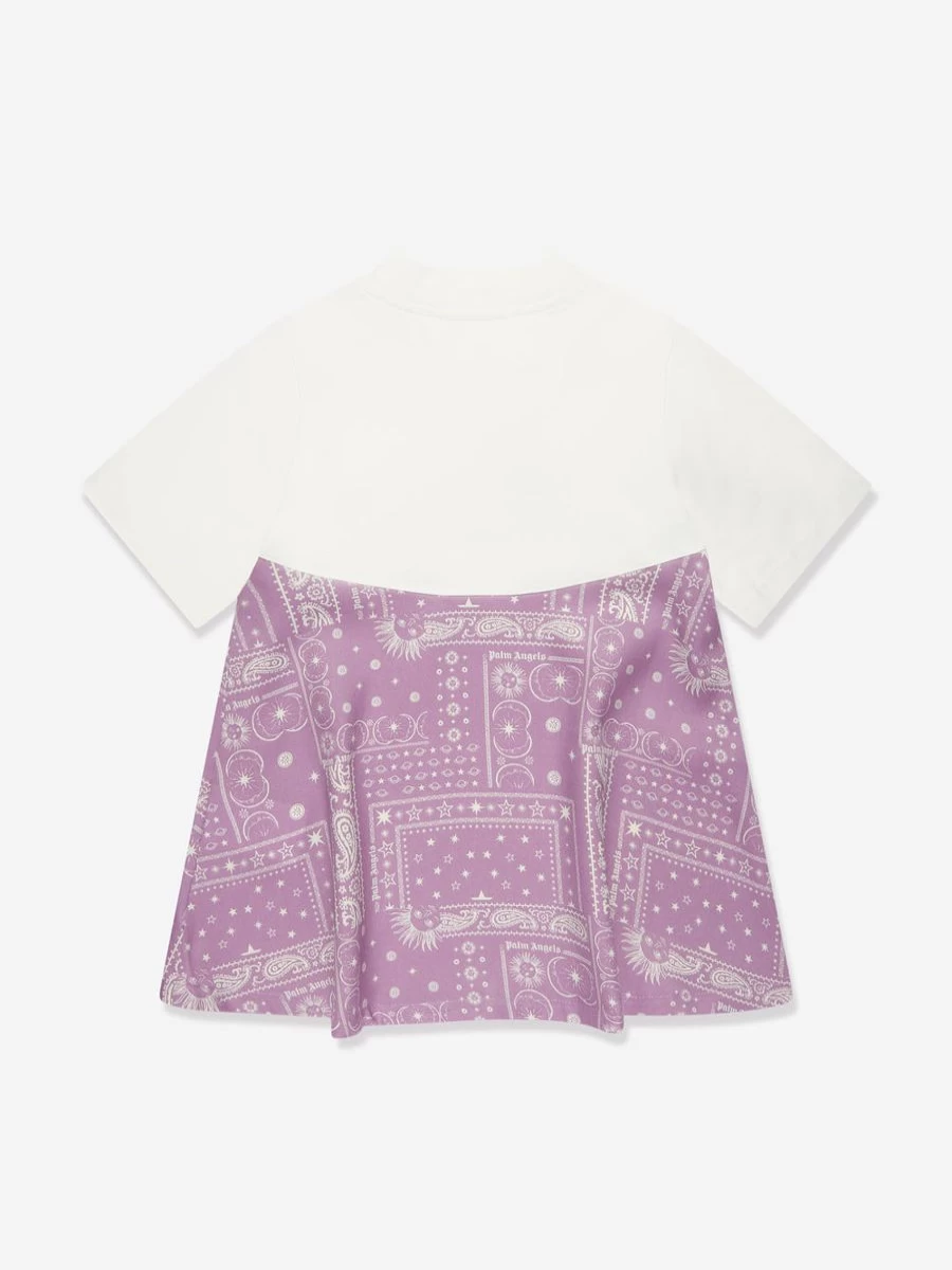 Palm Angels Teen Girls Purple Astro Paisley Dress