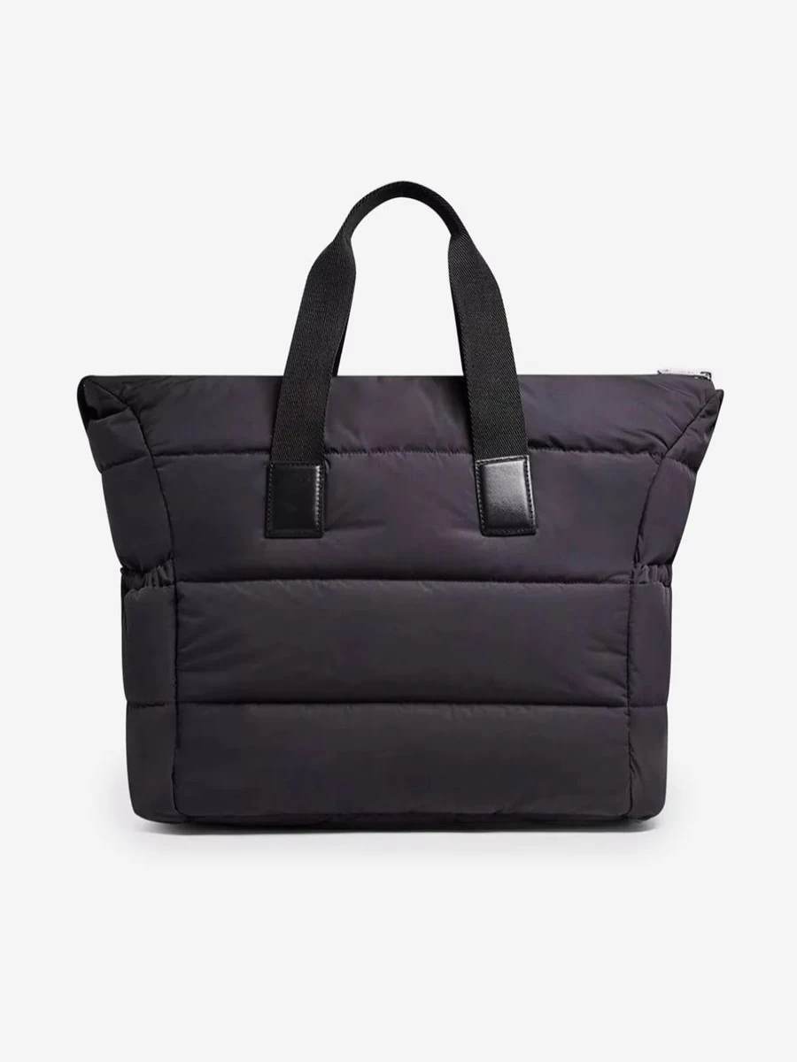 Moncler Enfant Boys Black Baby Changing Bag with Padded Design, 42cm