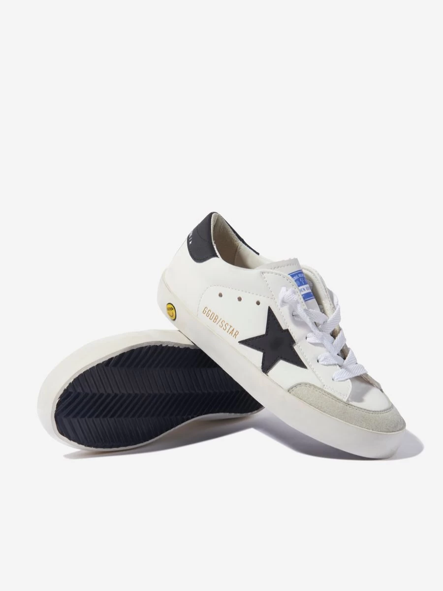 Golden Goose Kids Girls White Super Star Bio Based Leather Sneakers