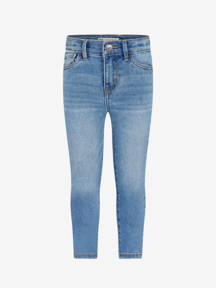 Levi's Kids Girls 710 Super Skinny Jeans in Blue - High-Stretch Denim for Comfort & Style
