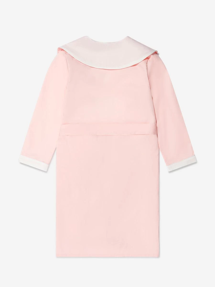 Amiki Girls Cotton Satin Emma Dressing Gown - Soft Kids Robe for Girls