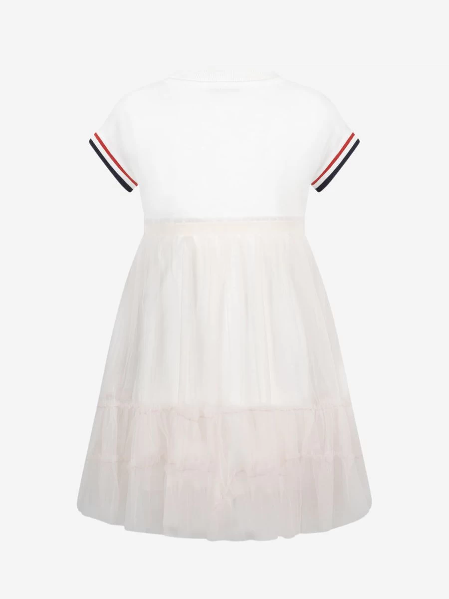 Moncler Enfant Teen Girls Jersey and Tulle Dress - Elegant Party Wear for Teens