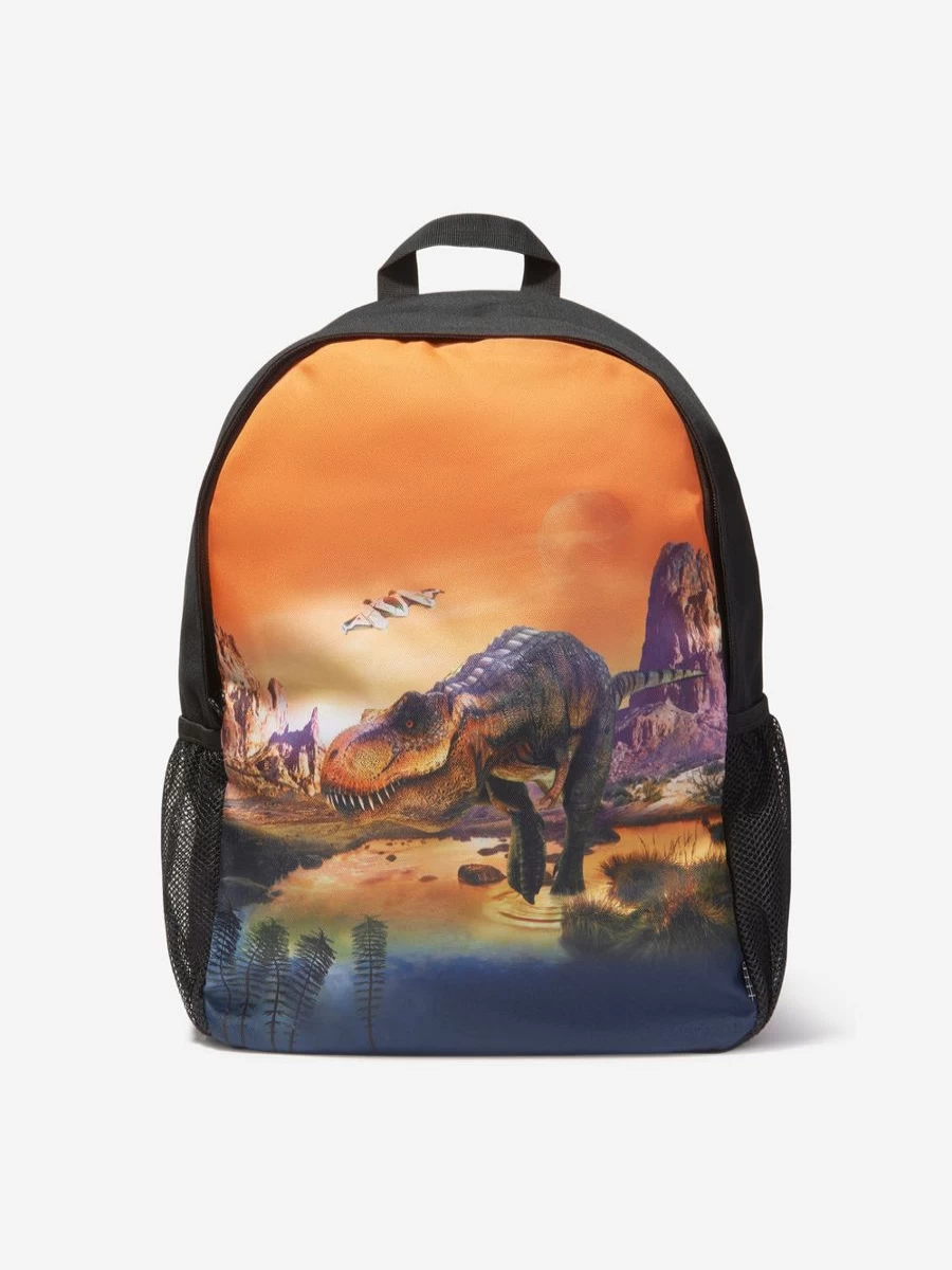 Molo Boys Dinosaur T-Rex Backpack for Kids - Colorful School Bag for Boys Planet Fans