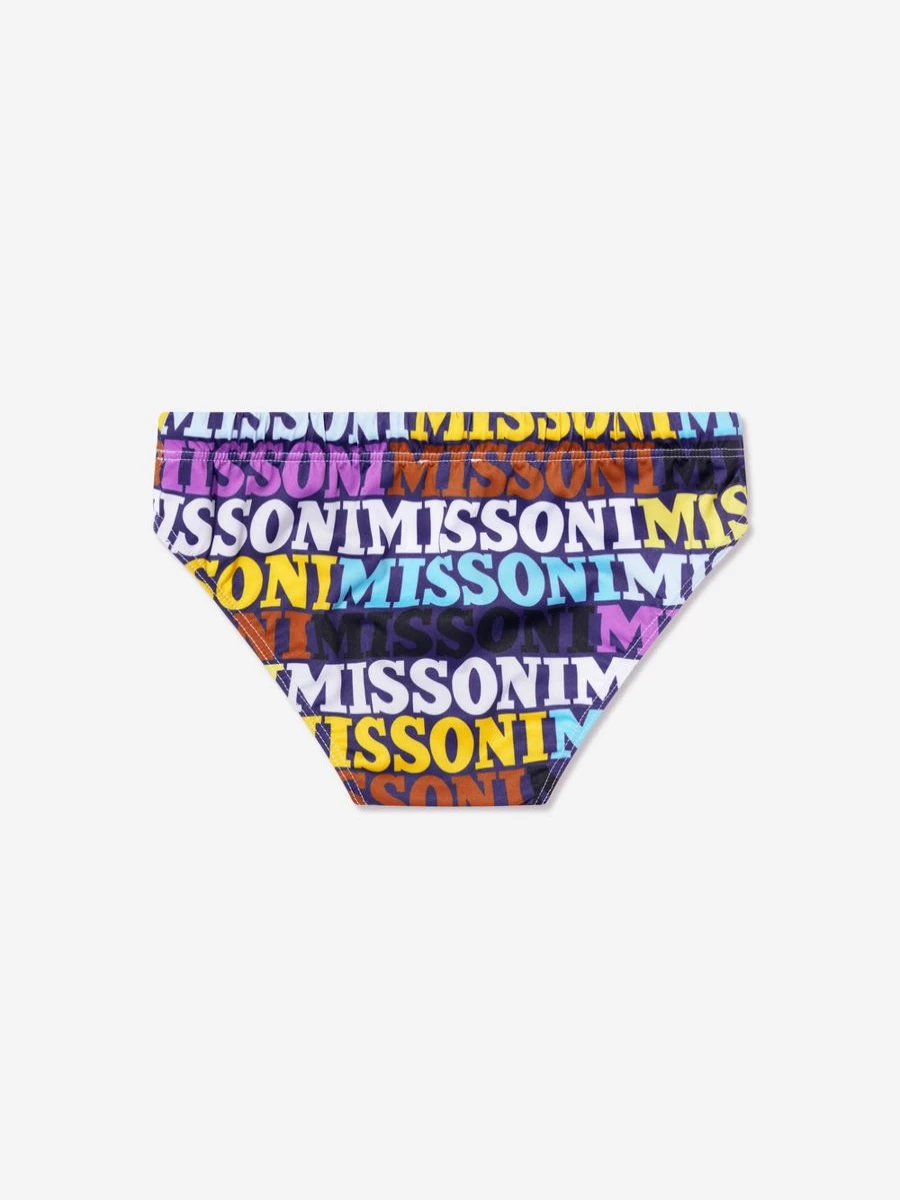 Missoni Boys' Multicolor Logo Swim Briefs | Kids' Swimwear Collection