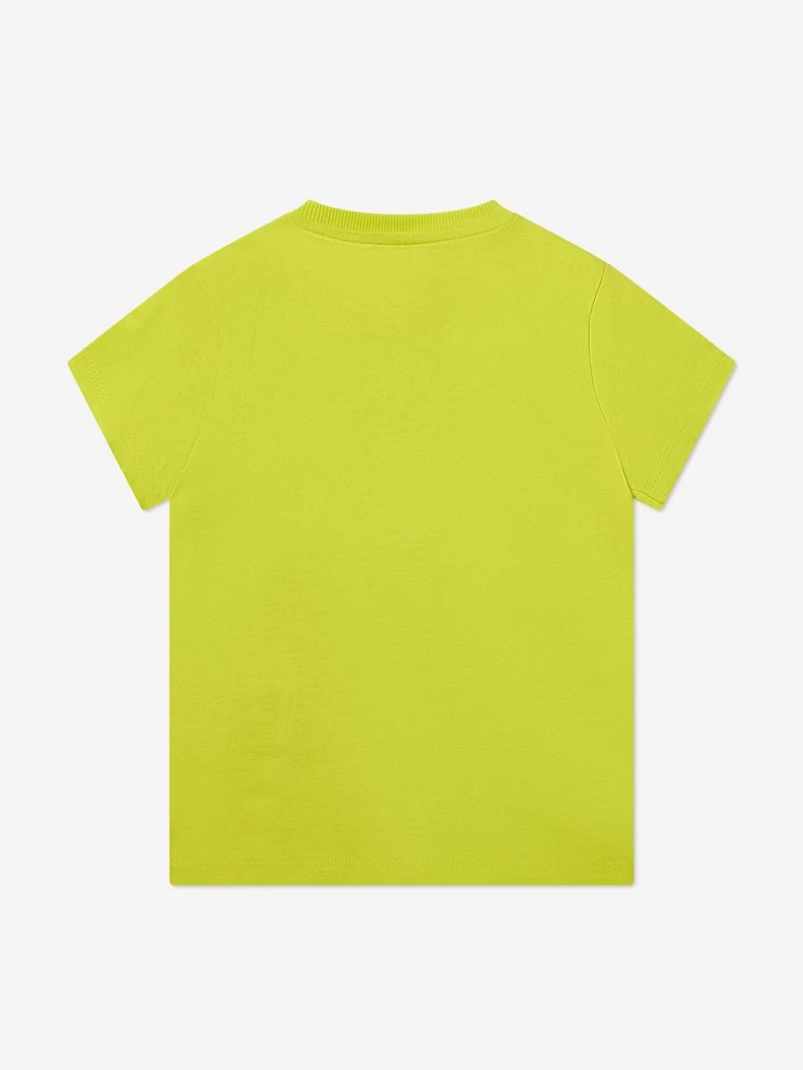 Guess Boys Green Logo Print T-Shirt for Kids Casual Wear