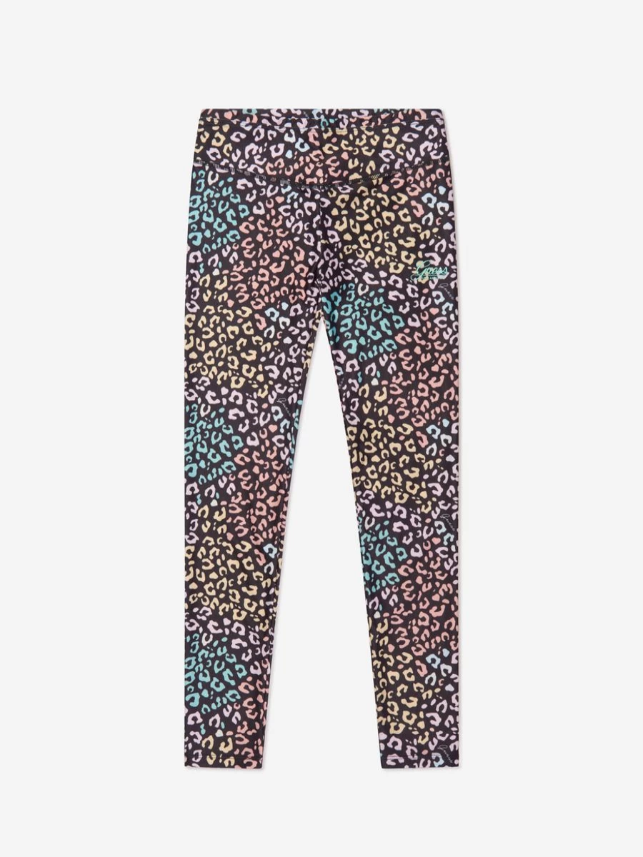 Guess Girls Leopard Print Leggings - Stylish Animal Pattern Leggings for Kids