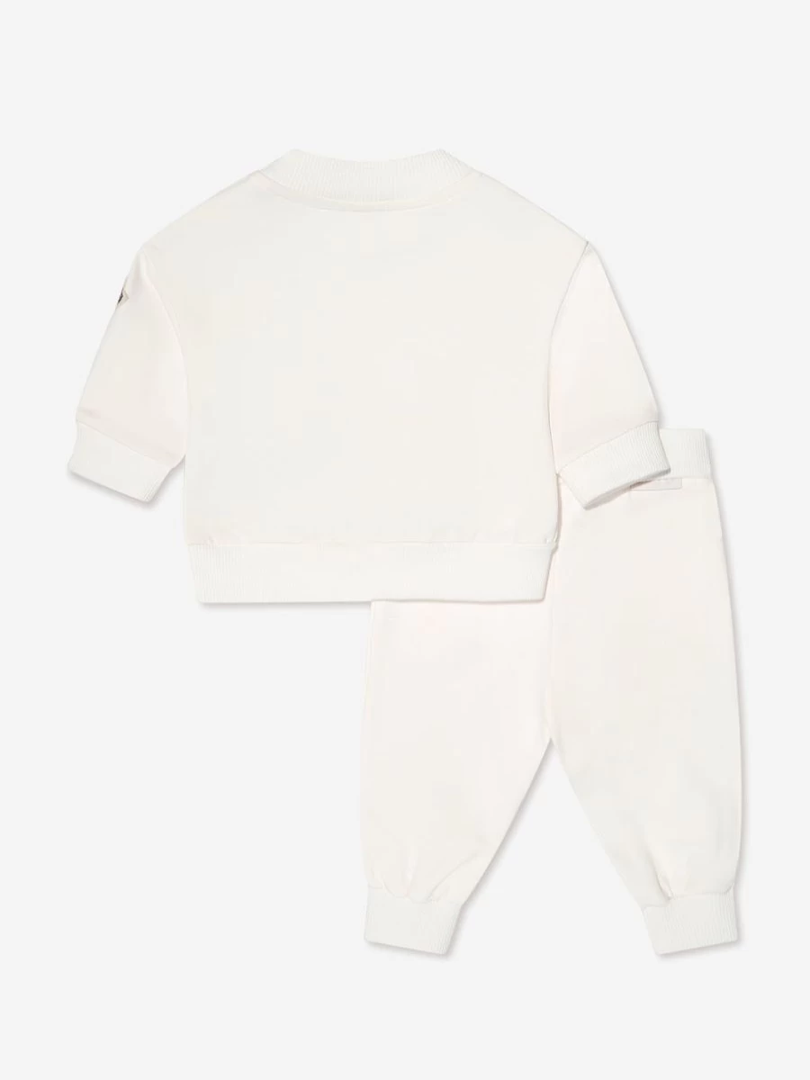 Moncler Enfant Baby Girls White Tracksuit - Stylish & Comfortable Outfit