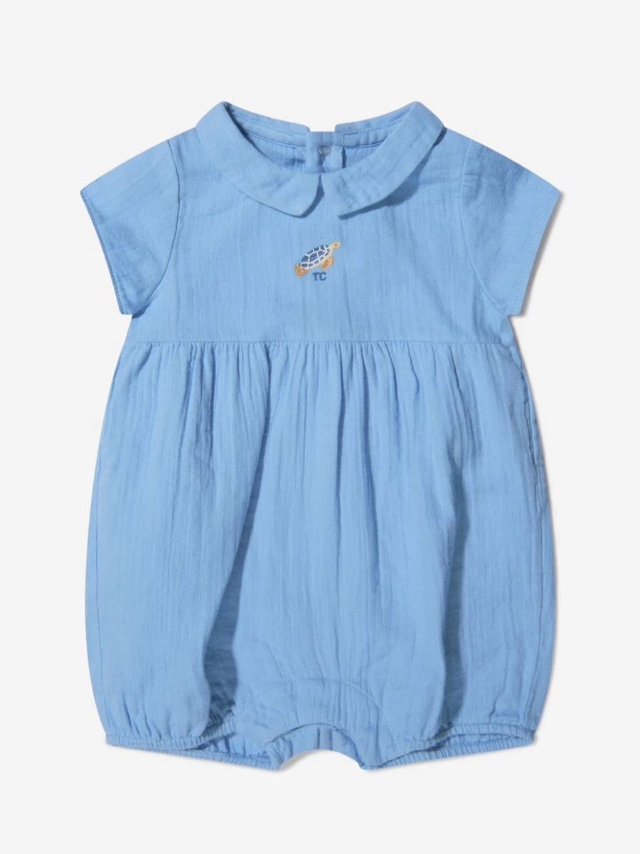 Tartine Et Chocolat Baby Boys Cotton Turtle Romper - Soft Bodysuit for Infant Boys