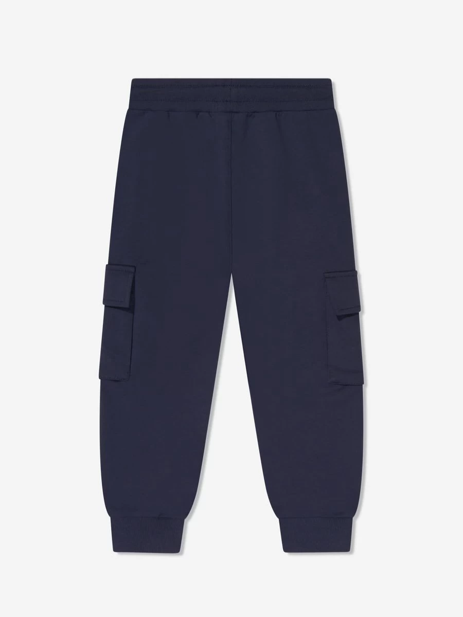 Aigner Boys' Navy Logo Joggers - Comfortable Casual Pants for Kids