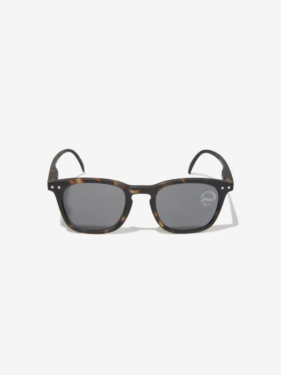 Izipizi Girls' Trapeze Sunglasses for Kids - Classic Brown Style