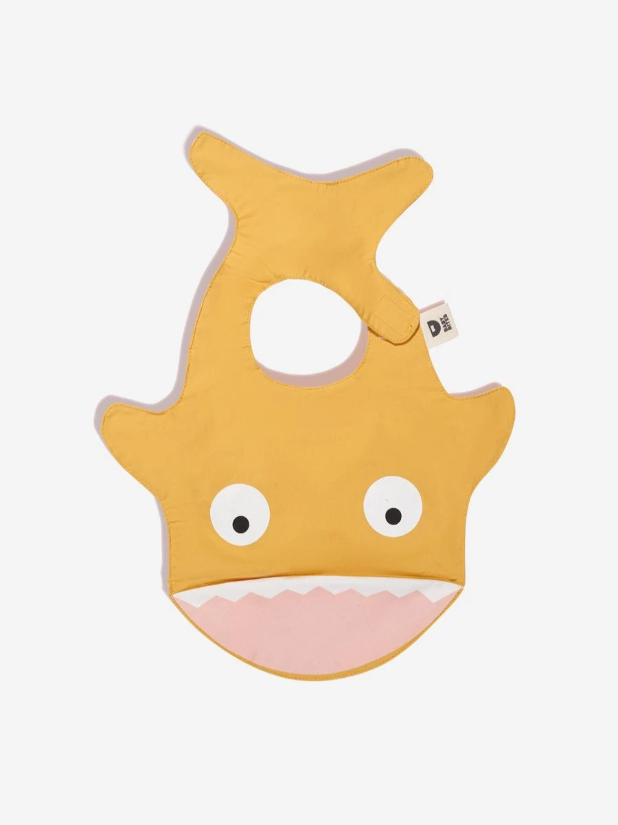 Baby Bites Waterproof Yellow Baby Bib - Soft & Absorbent for Mess-Free Feeding