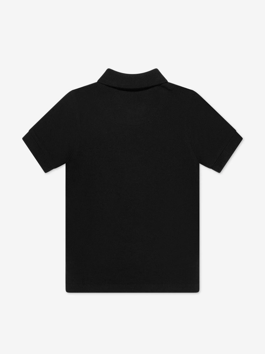 Timberland Teen Boys' Black Logo Polo Shirt - Classic Cotton Comfort Fit