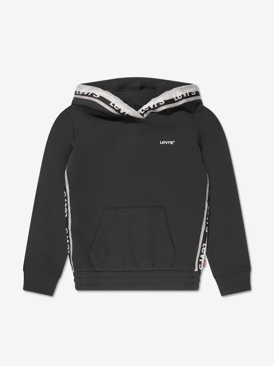 Levi's Kids Girls' Black Hoodie for Meet and Greet Events
