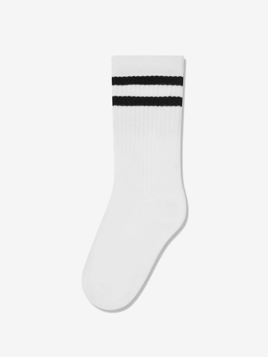 Dsquared2 Kids Girls' Icon Socks - White Fashionable Crew Socks for Toddlers & Children