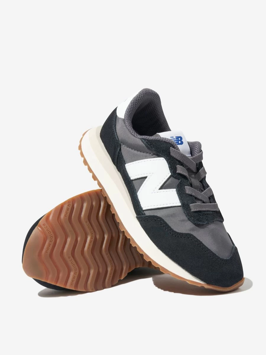 New Balance 237 Black Lace Up Logo Trainers for Girls - Kids' Athletic Shoes | Childsplay Clothing