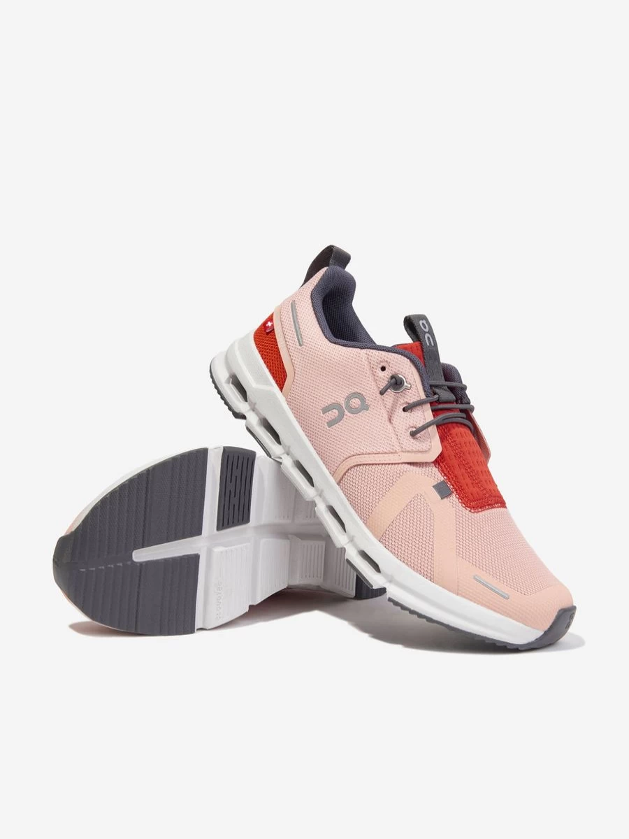 On Running Kids Cloud Sky Pink Trainers for Girls - Lightweight Running Shoes