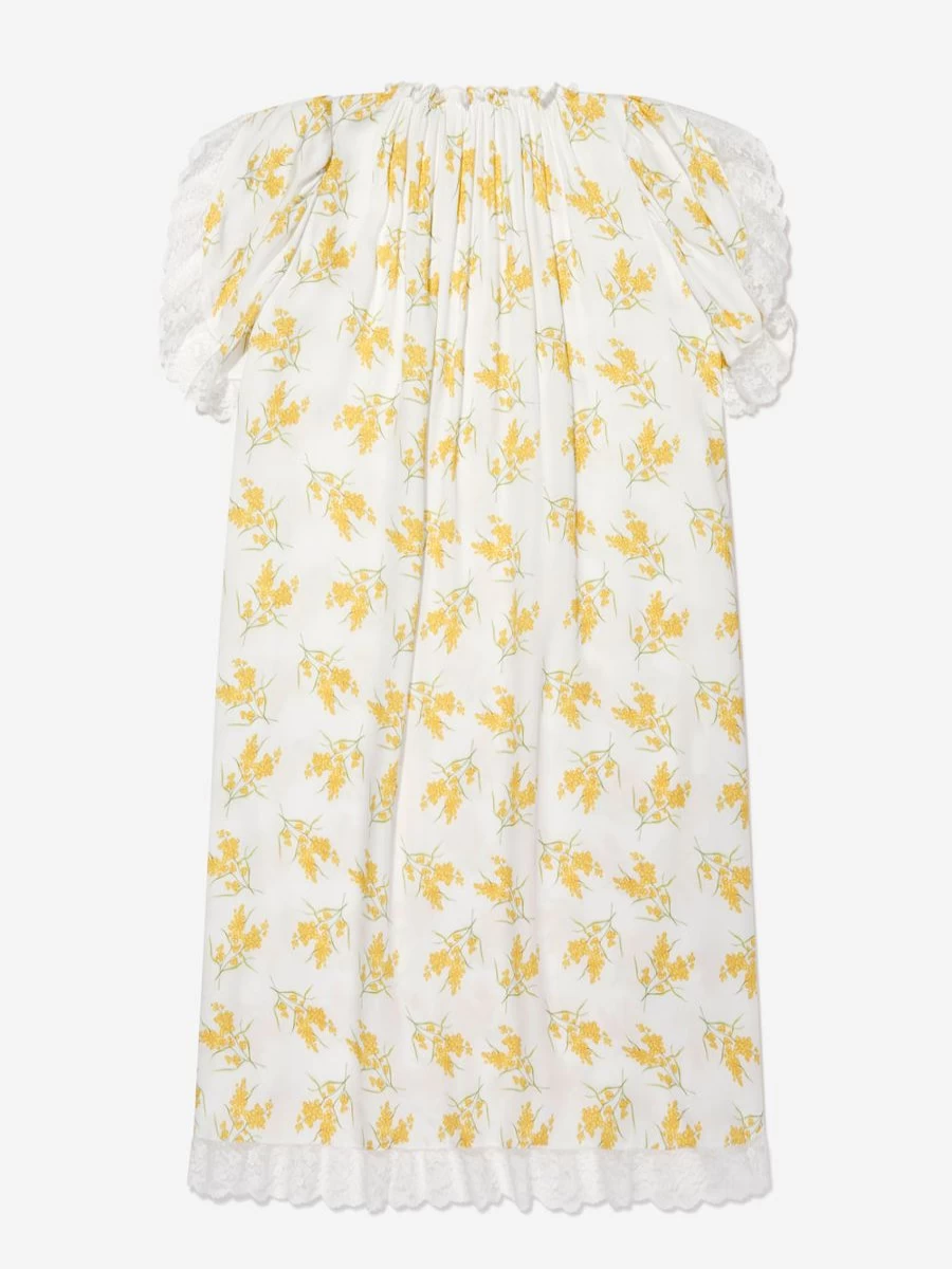 Amiki Girls Olivia Nightdress with Mimosa Print - Floral Sleepwear for Girls