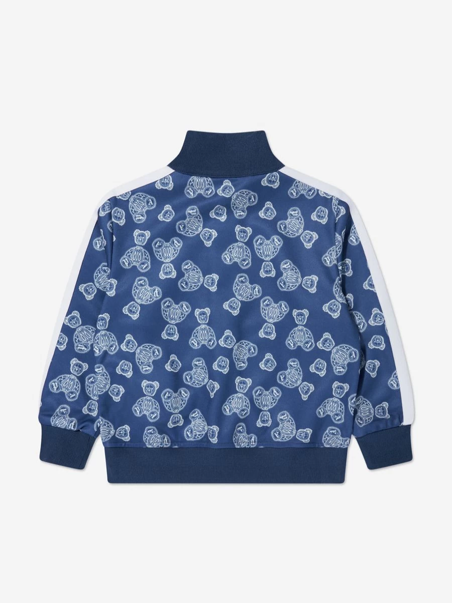 Palm Angels Boys Blue AOP Bears Paisley Track Jacket