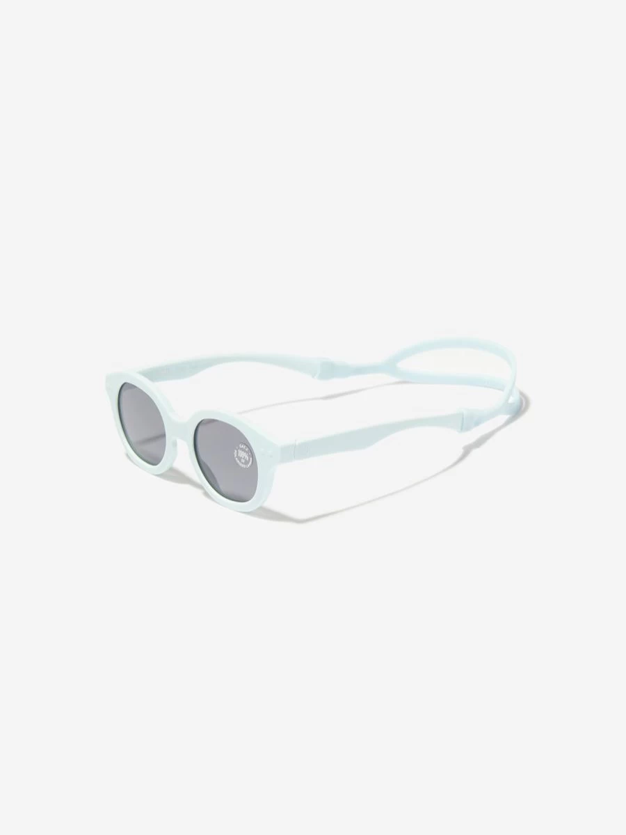 Izipizi Boys Retro Blue Mini Sunglasses for Kids - Vintage Style UV Protection