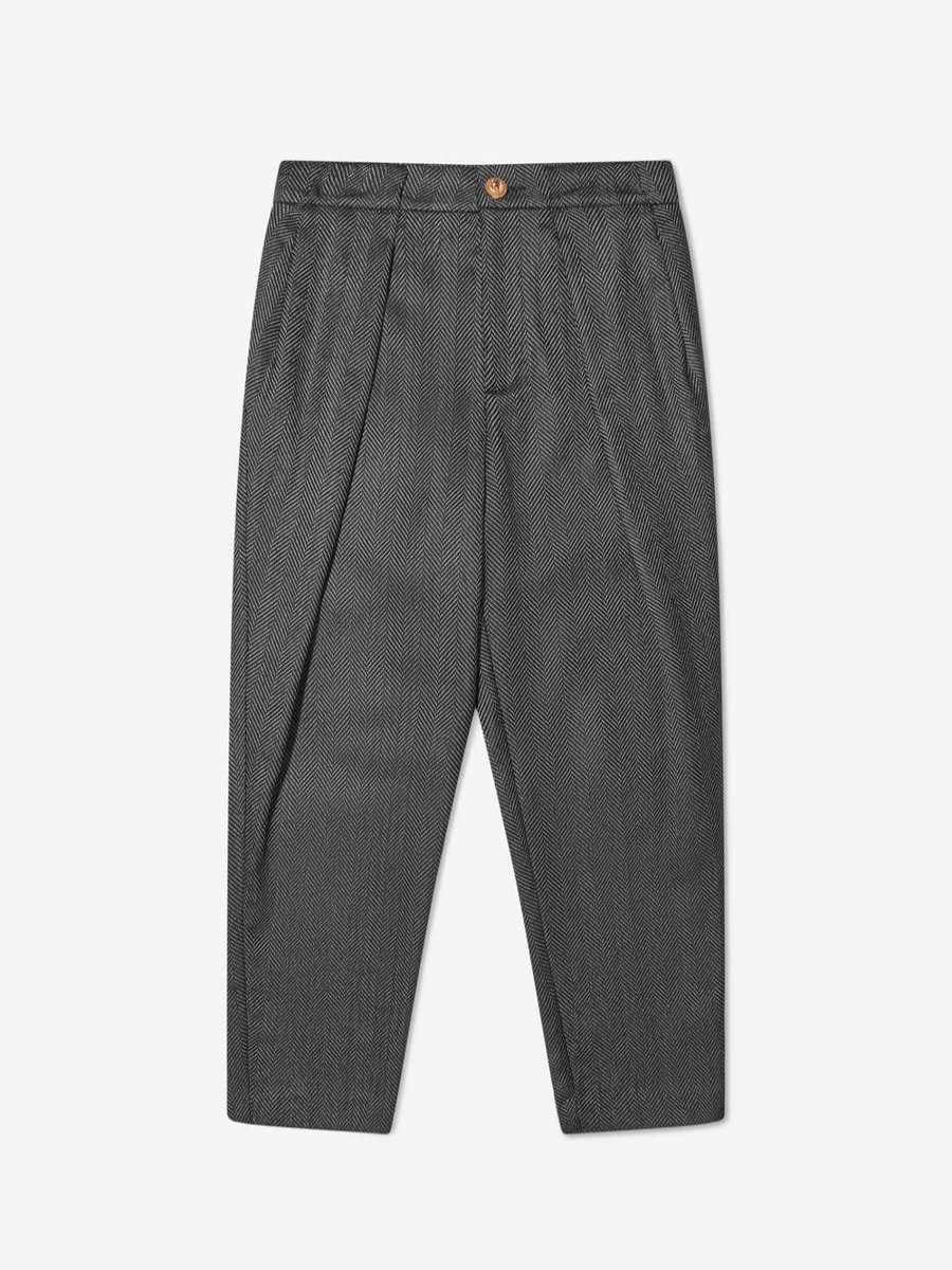 Balmain Boys Black Suit Pants for Formal Wear