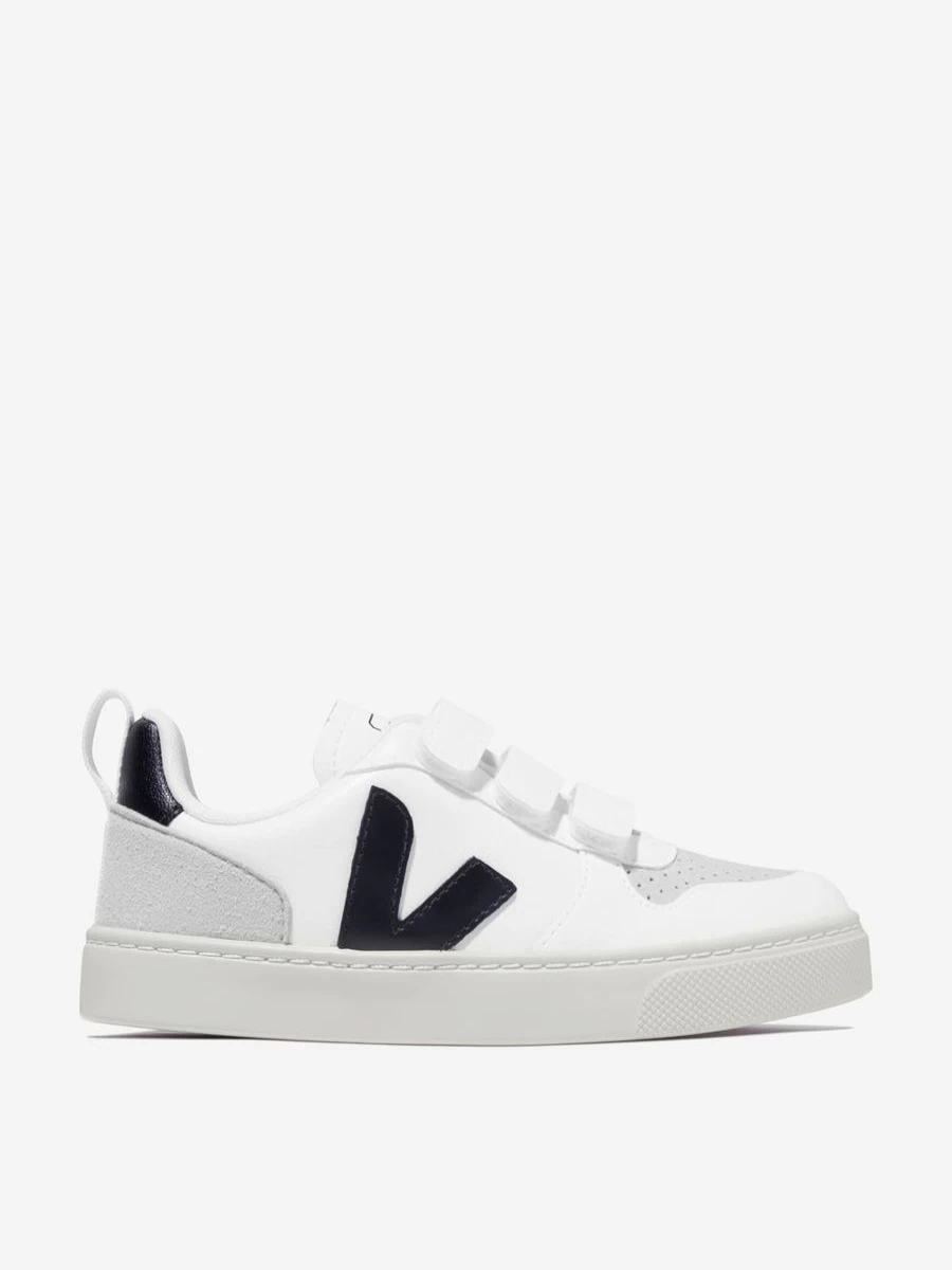 Veja Boys Kids Small V-10 White Velcro Sneakers Trainers