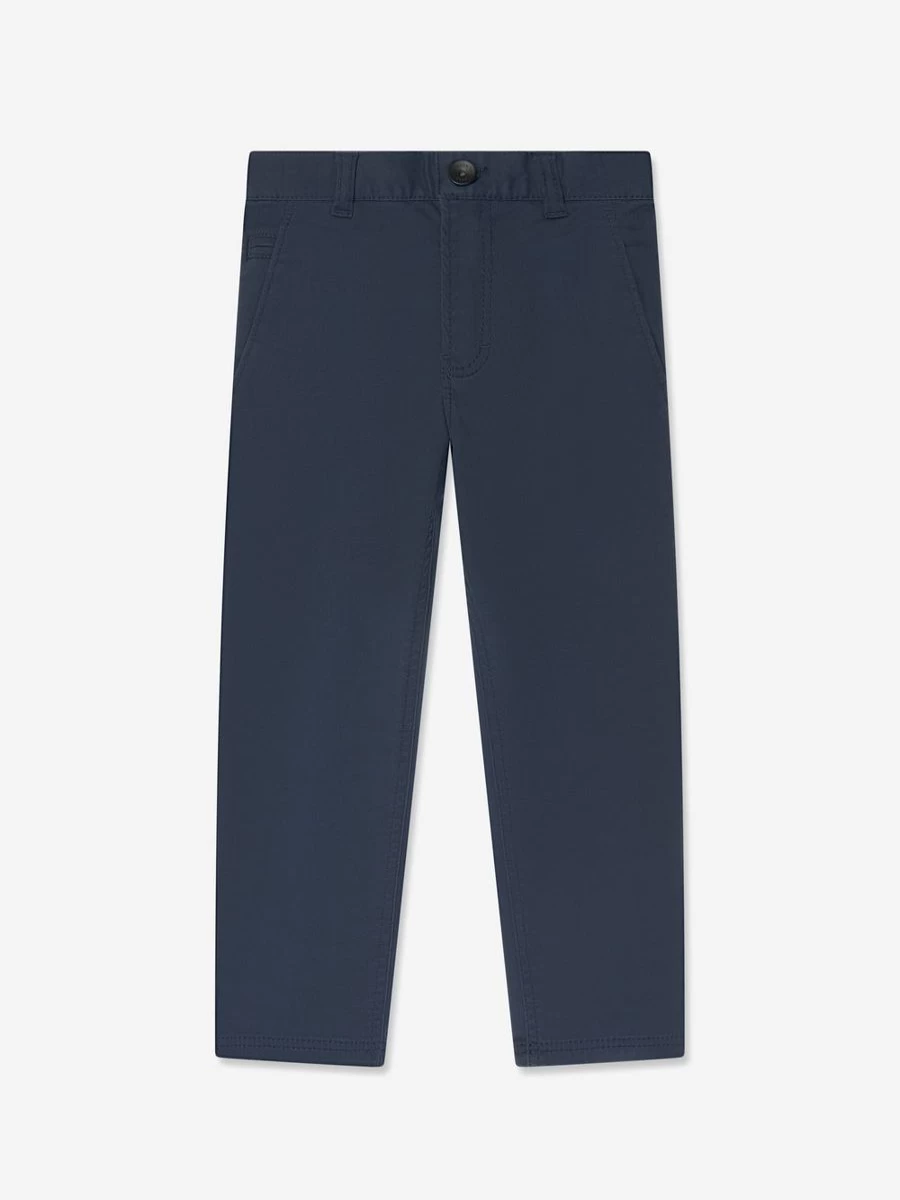 BOSS Boys Navy Slim Fit Trousers for School & Casual Wear