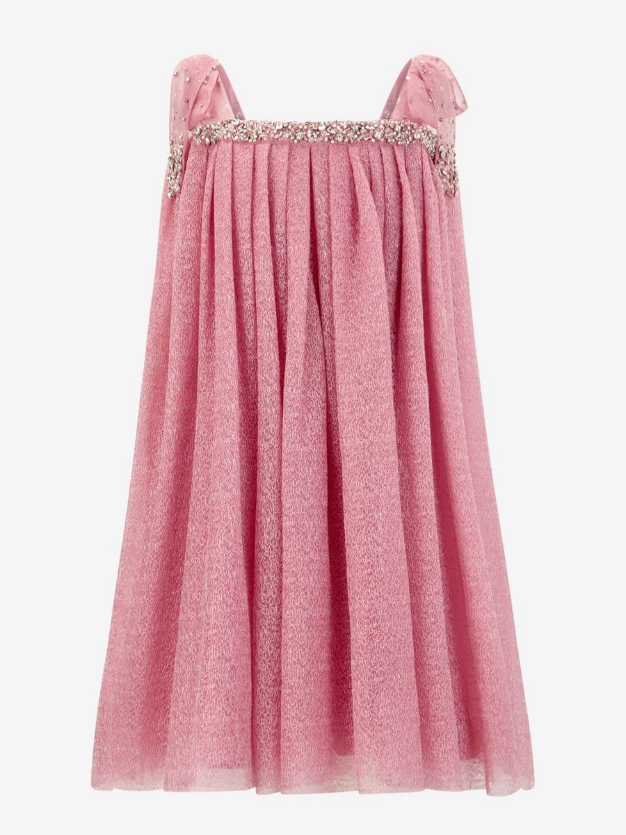 "Maison Ava Teen Girls Pink Occasion Dress for Special Events"