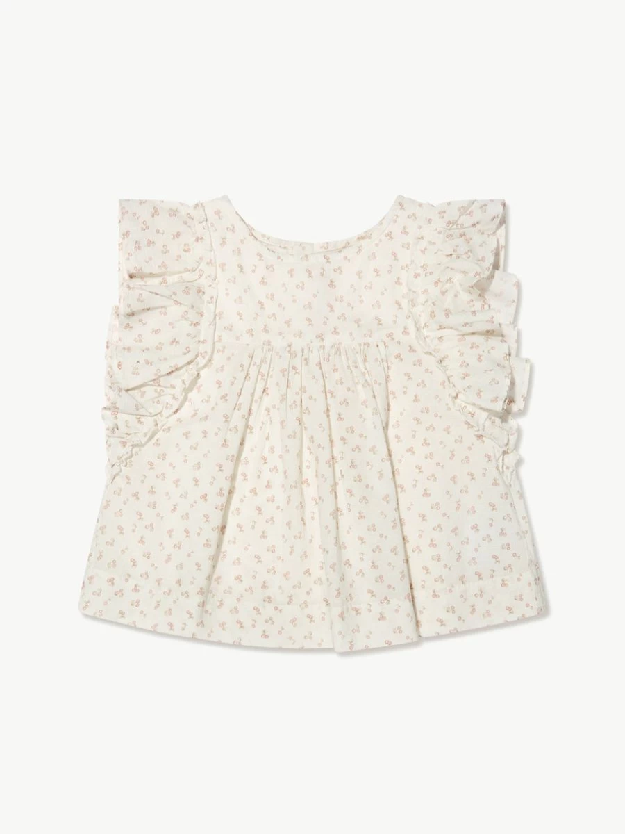 Bonpoint Teen Girls' Celene White Blouse | Elegant Fashion Top for Teens