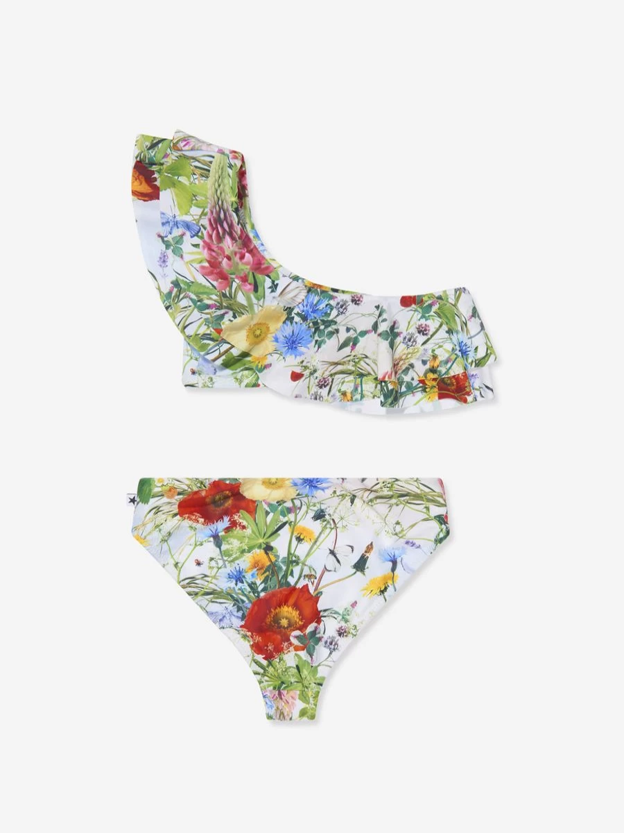 Molo Teen Girls' Eco-Friendly Recycled Polyester Meadow Print Bikini Swimwear