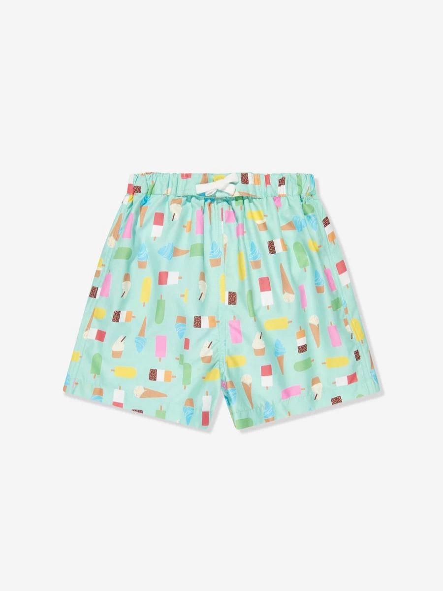 Rachel Riley Boys' Blue Ice Lolly Print Swim Shorts for Baby & Toddler