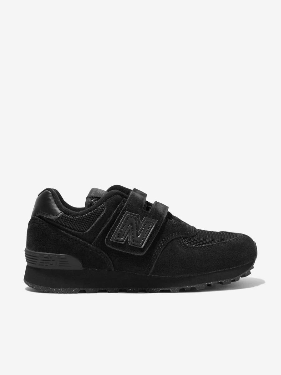 New Balance 574 Kids' Black Trainers for Boys - Lightweight Comfort Sneakers