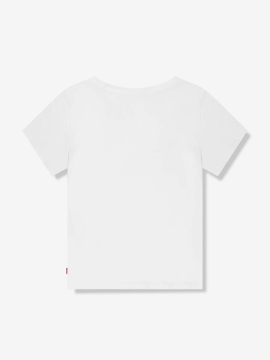 Levi's Kids Girls Zebra Print Batwing T-Shirt - White Casual Tee